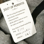 JULES OF MOROCCO | Gray Black Stripe Maxi Dress NWT Natural Fibers | Medium Photo 5