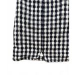 American Eagle  Mini Skirt Medium Black White Cotton Linen Lined Check Chic City Photo 3