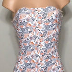 Rachel Pally New. Citrus Maze Bandeau swimsuit. NWT Photo 0