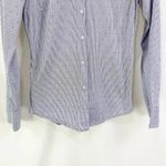 ZARA  Blue and White Button-Down Shirt Photo 5