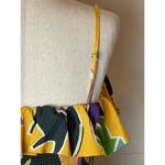 ZARA  Yellow Floral Print‎ Adjustable Strap Ruffled Bust Cropped Top Tropical M Photo 11