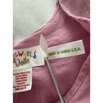 Jams World Voile Babydoll Tank Top Size S Pink Lightweight Fairy Beach Sheer Photo 11