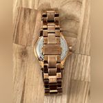 Michael Kors Ladies Watch Crystals Accents Pearl Dial Rose Gold-Tone Bracelet Photo 11