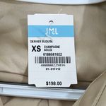 J. McLaughlin  Denver Blouse XS NWT $198 Champaign Button Collar Long Sleeve Satin Photo 4