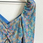 Saylor Lawren Pastel Colorful Sequin Ruched Bodycon Mini Dress Women's Small Photo 3