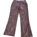 Marissa Webb Pants‎ Womens 8 Purple Red Faux Leather Kick Flare Trousers Photo 3