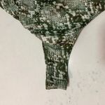 Free People ‘Intimately’ Nights Out Snakeskin Moss Green Bodysuit, Size S, NWOT Photo 8