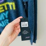 Wildfox ‘Cocktail In My Hand’ Pullover Sweatshirt Blue Sz Medium Photo 4