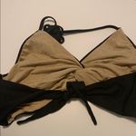 Luli Fama  Black Bikini Top with Gold Accents‎ Photo 2