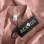 NWT ACEVOG Dusty Rose Pink Long Sleeve Bow Blouse Feminine Cottagecore Medium Photo 5