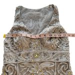 Sue Wong  NOCTURNE Silver Embellished Beaded Cocktail Dress Sleeveless Party 0 XS Photo 9