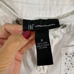 INC International Concepts White Linen Bejeweled Pockets Wide Leg Pant Sz 8 NWT Photo 2