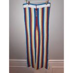 Solid & Striped  The Logan Pants Crochet Striped Side Slits Swim Coverup L $278 Photo 3
