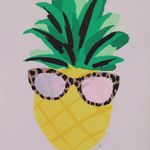 Kate Spade pineapple shades tee size medium Photo 3