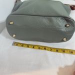 Valentina Women’s Green Leather Handbag with Brown Handles – Made in Italy Photo 13
