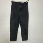 Vervet paperbag high waist jeans black acid Wash vintage style cropped size 29 Photo 3