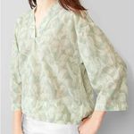 Gap Lightweight Blouse Top V Neck Women’s Size Medium Oversized Beachy Photo 0