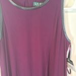 Lauren Ralph Lauren LRL faux leather trim stretchy sleeveless a Photo 1
