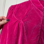 Women’s pink fleece high neck collared full front zip jacket sweatshirt M/L Size M Photo 2