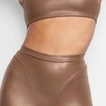 SKIMS  Faux Leather Biker Shorts XS Photo 0