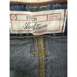 Vintage y2k Levi Strauss Signature Womens Denim Maxi Skirt Button Fly Slit Sz 10 Blue Photo 2