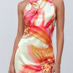 Jaded London  Lucia Orchid Backless High Neck Mini Dress, Multi, 2 (US) Photo 0