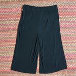 Zella BLACK RIBBED CROP SHEER WIDE LEG SOFT PANTS Photo 3