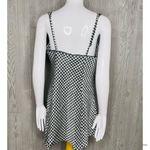 Cacique Vintage  lingerie houndstooth silky teddy bow sleepwear nightgown sz med Photo 5