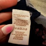 Free People  Black Sheer Lace Embroidered Crop Top Tank Medium Purple Festival Photo 5