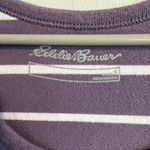 Eddie Bauer Striped Tank Top Purple White Sleeveless Casual Comfy Everyday Photo 1