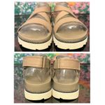 Sorel NWOB Women's Roaming Criss Cross Platform Sandals Khaki 8 Photo 5