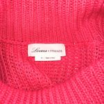 Lovers + Friends Revolve  Christina Hot Pink Long Sleeve Knit Sweater Dress XS Photo 3