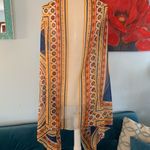 SAX Scarf Colorful Primary Colored Table top Shawl 70X 31” Blue Photo 3