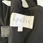 Azazie  velvet Black Evening Dress Photo 2