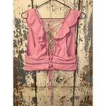 Free People Lillian Lace-Up Tank, Mauve Pink, size Large Photo 3