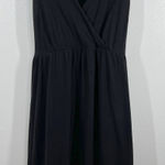 Tommy Hilfiger Black Dress Womens Large Floral Embroidered Sleeveless Casual Photo 0