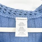 No Boundaries  Y2K Grunge Crochet Open Knit Ruffle Tie Front Cardigan Sweater S Photo 2