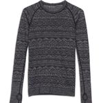 Lululemon  Rest Less Tight Knit Pullover in Heathered Black Women’s Size 6 Photo 0