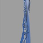 Alo Yoga  Interlace Blue Size Medium Womens High Rise Leggings Activewear Stretch Photo 2