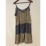 Natural Life  L / XL Flowy Tiered Ruffle Dress Spaghetti Strap Dress 100% Rayon Photo 5