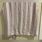 BeachLunchLounge Size Large White and Red Stripe Loose Fit Tank Photo 8