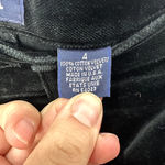 Gap Vtg Velvet Pants Womens 4 Black Straight Leg High Rise Whimsigoth 90s Retro Photo 3