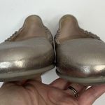 ECCO Size 8 Ballet Flat Shoes Incise Enchant Metallic Bronze Leather Ballerina Gold Photo 9
