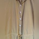 NWT | Velvet by Graham & Spencer | Saylor Cotton Poplin Jumpsuit, Size XS Tan Photo 2