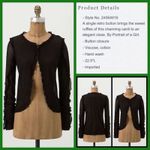 Anthropologie PORTRAIT of a GIRL Clutched Cardigan XL Pink Lightweight Ruffle Photo 5