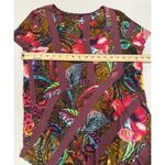 Soft Surroundings  Top Womens Medium Tropical Floral Travel Vacation Beach Resort Photo 3