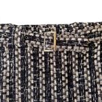 Ramy Brook  Belted Tweed Mini Skirt Black Combo NWT 10 Photo 2