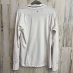 Tek Gear DryTek White Athletic Full Zip Jacket Pink Zipper Women's Large Yoga Photo 6