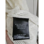 Love Token $174  Ivory‎ Knit Tiffany Duster Cardigan Rabbit fur trimming Photo 4