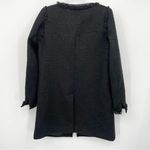 Berek Black Coat Metallic Thread Size Medium Fray Trim Photo 5